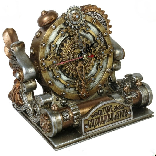 Time Chronambulator Desk Clock | Bronze - Alchemy Empire - Clocks