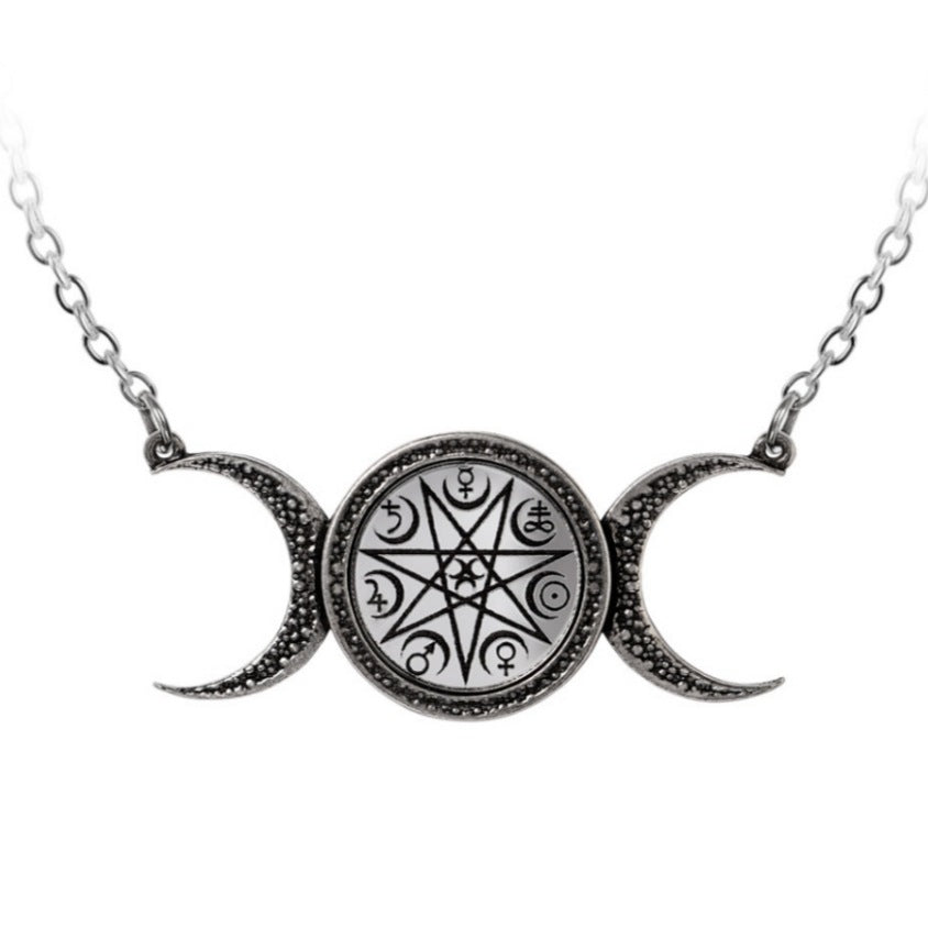 The Magical Phase Necklace | Antiqued Pewter - Alchemy Gothic - Necklaces