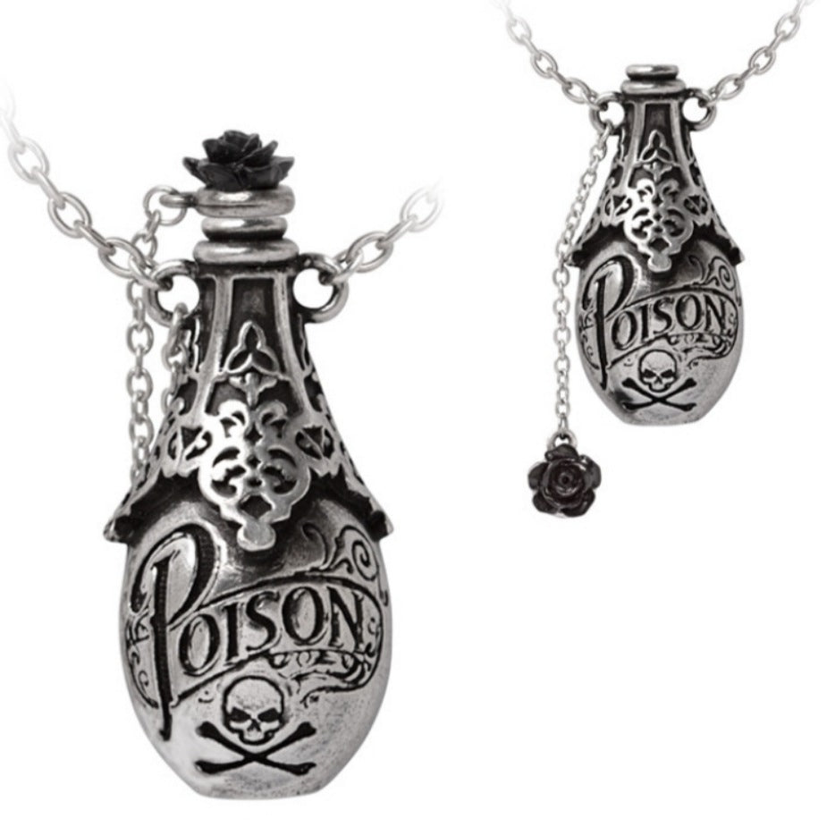 Lucerzia's Fix Necklace | Silver Antiqued Pewter - Alchemy Gothic - Necklaces