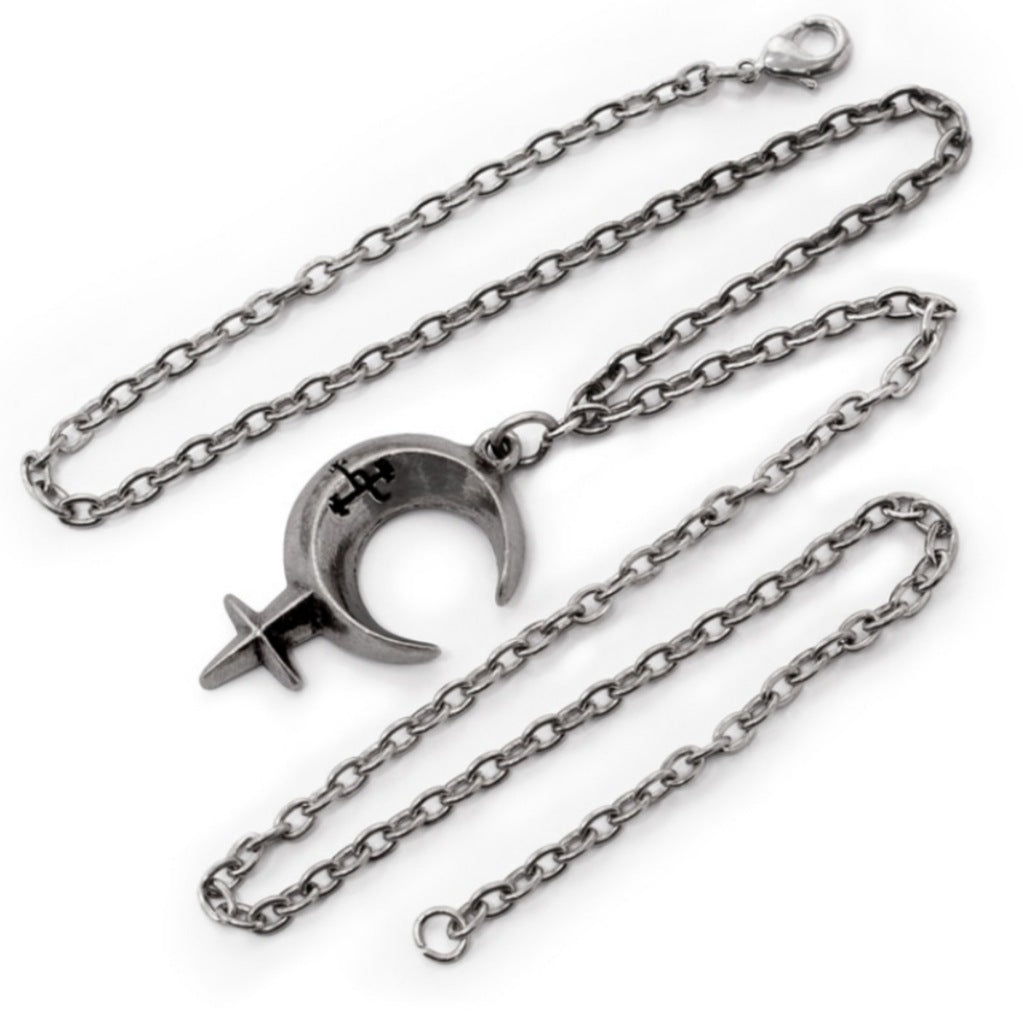Lilith Pendant Necklace | Silver Antiqued Pewter - Alchemy Gothic - Necklaces
