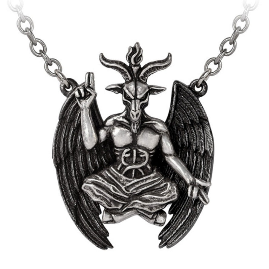 Personal Baphomet Necklace | Antiqued Pewter - Alchemy Gothic - Necklaces