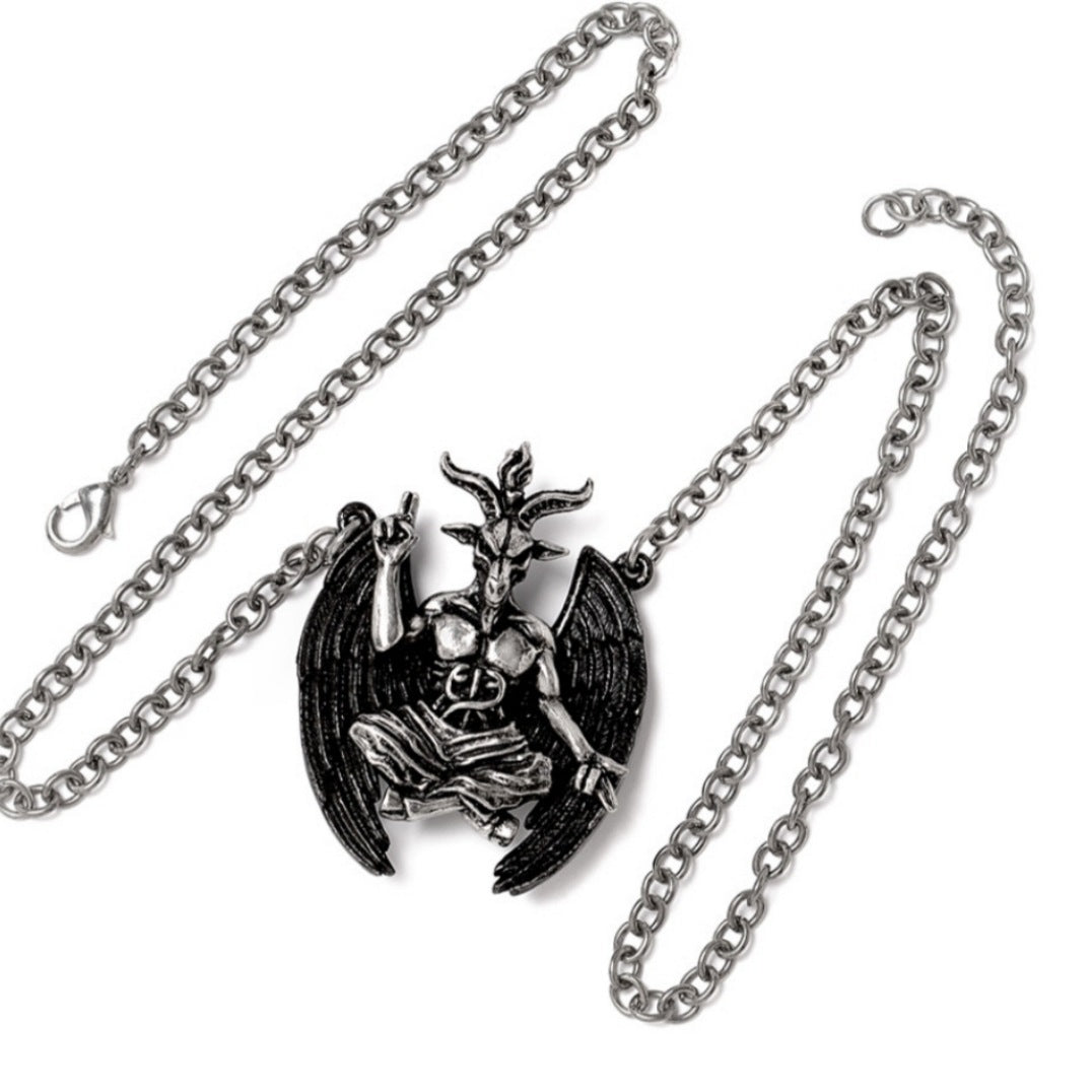 Personal Baphomet Necklace | Antiqued Pewter - Alchemy Gothic - Necklaces