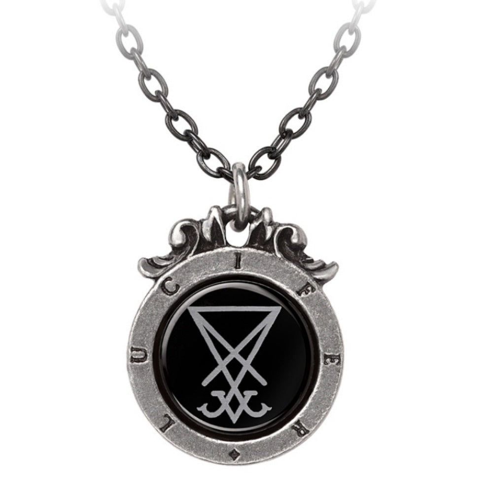 Seal Of Lucifer Pendant | Fine English Antiqued Pewter - Alchemy Gothic - Necklaces