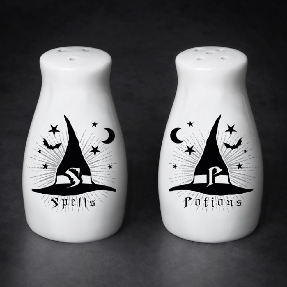 Spells / Potions | Salt & Pepper Set - Alchemy Gothic - Salt & Pepper Shakers