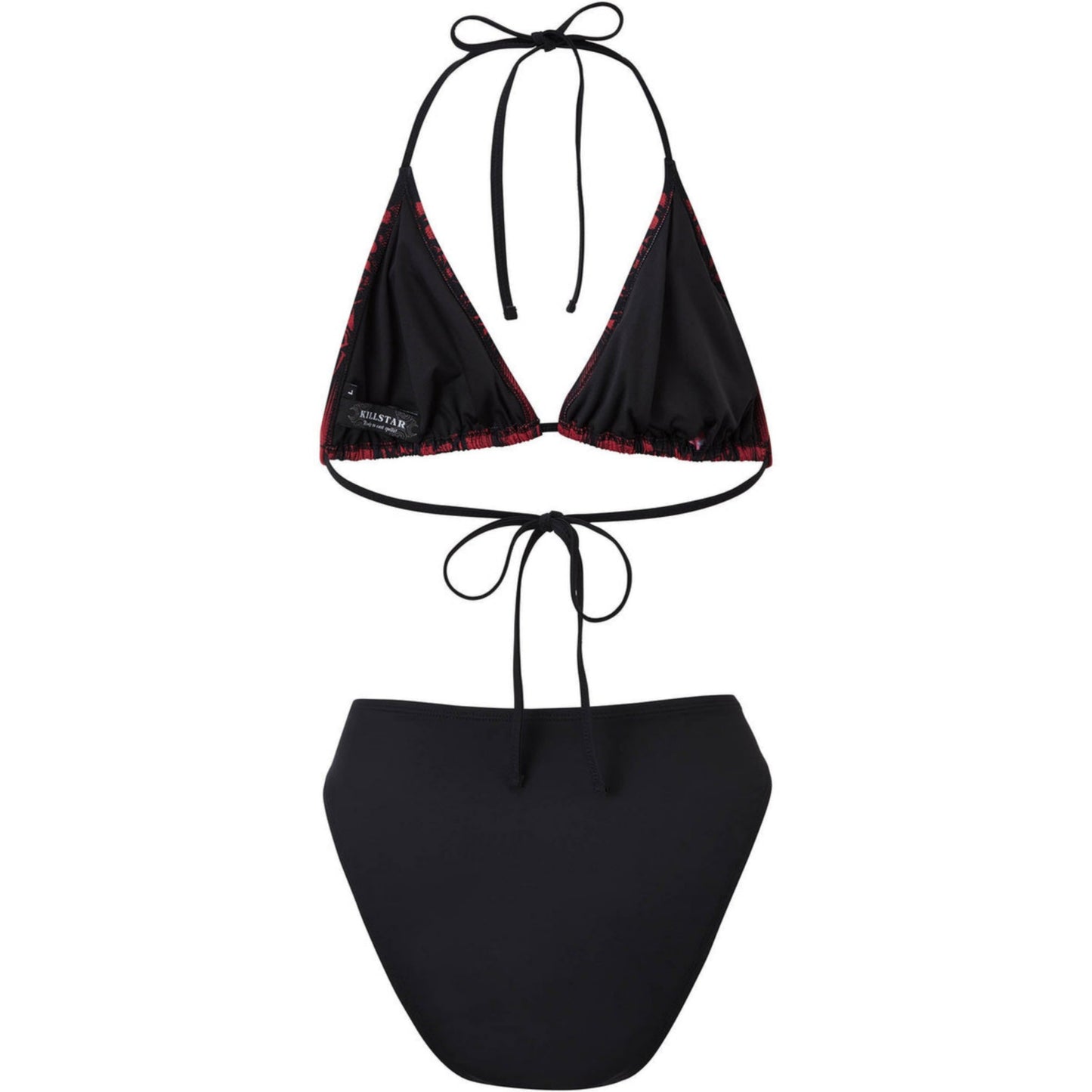 Beast Babe 2-Piece Swimsuit | Black With Red Statement Printing - Killstar - Bikinis