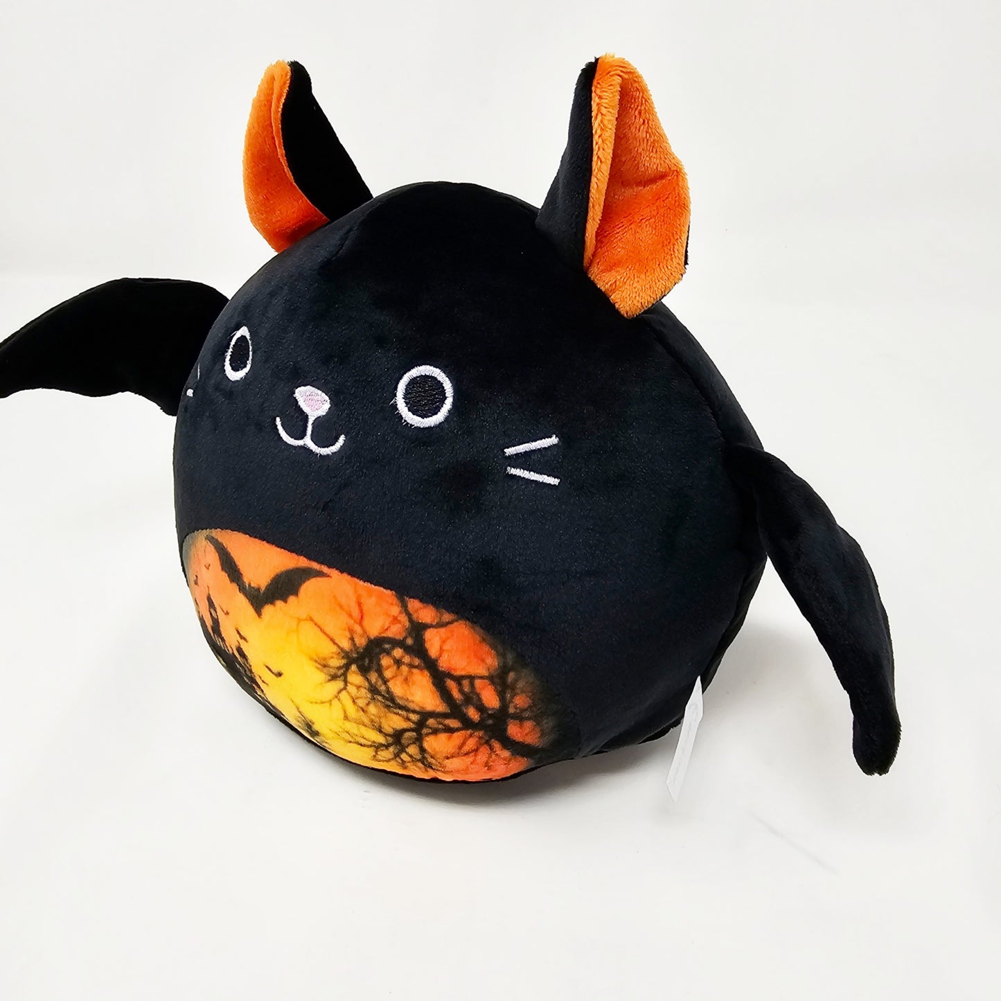 Gothic Black Bat Plushie | Haunted House Creepy Tree Graphic 3D Orange Ears - A Gothic Universe - Plushies