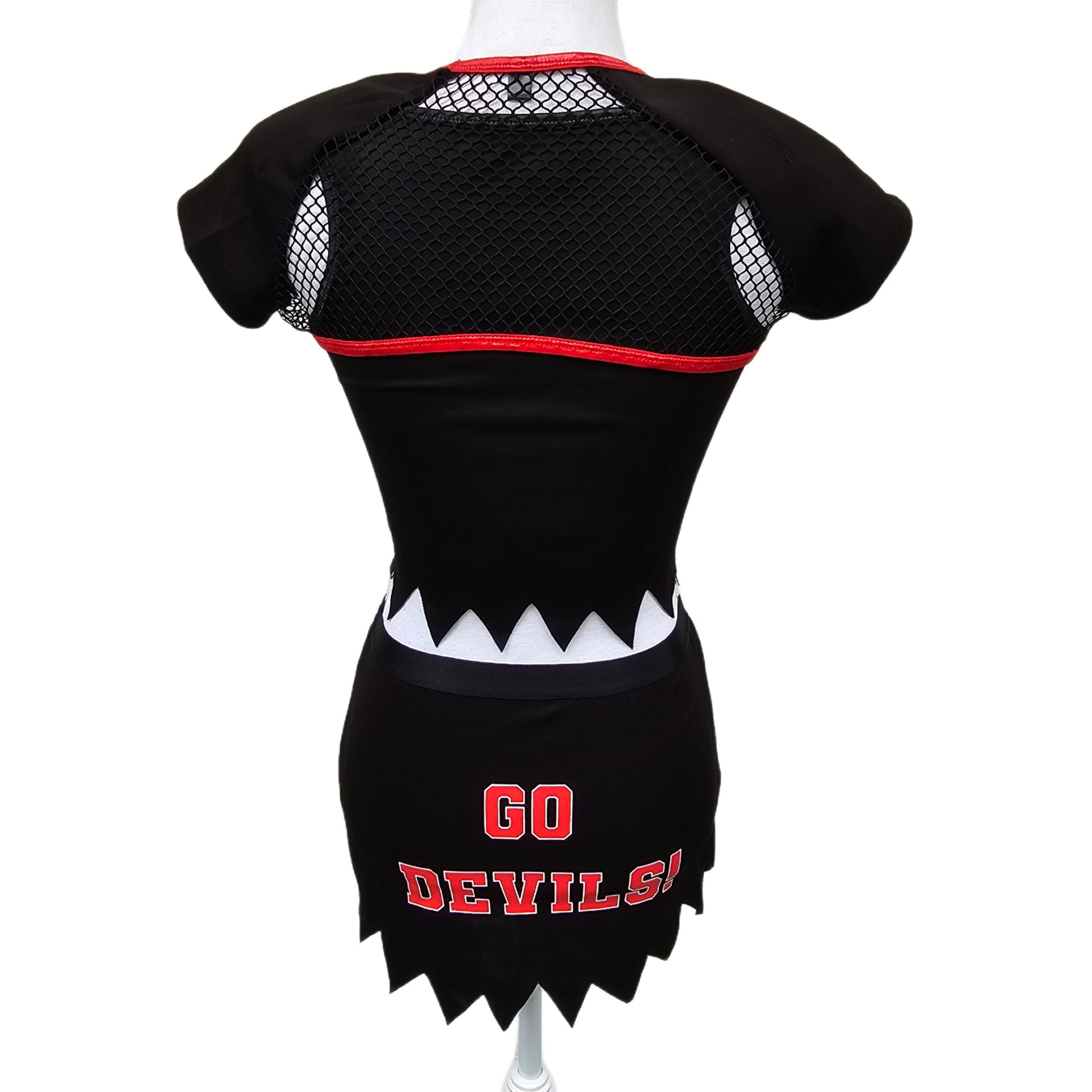 Football Costume Set | Go Devils | Red & Black Pentagram & 666 Graphic - Trickz N Treatz - Costumes