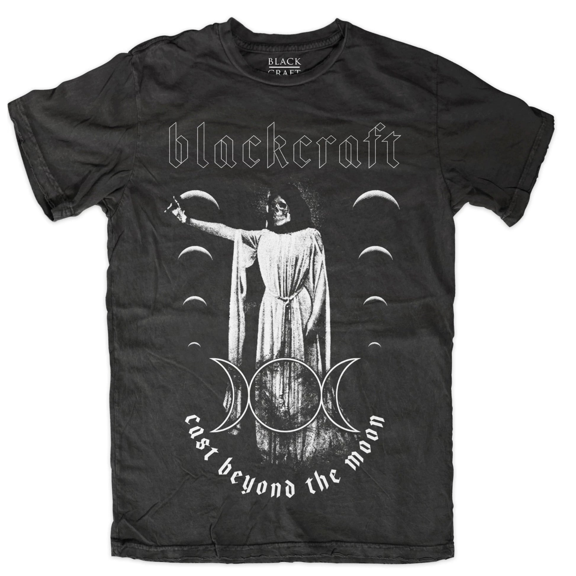 Men's T-Shirt | Cast Beyond | 100% Cotton Black Tee Slim Fit - Blackcraft Cult - Shirts