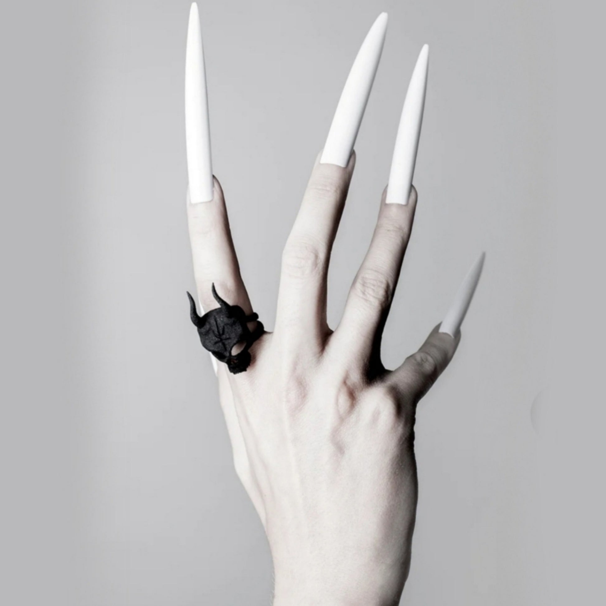 Lilith Black Skull Ring | The Unholy Skull In 3D Polyamide Print - Rogue + Wolf - Rings