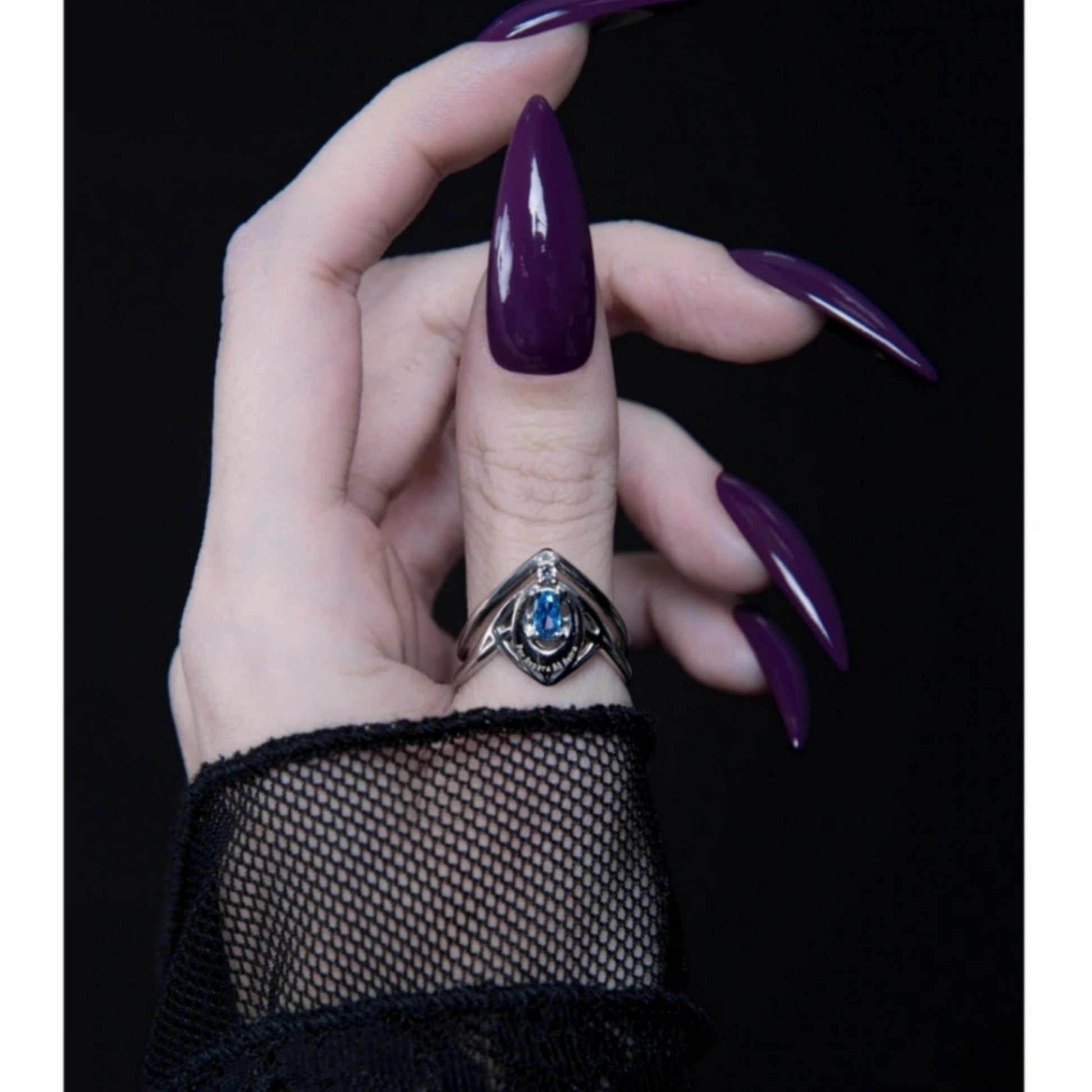 Mirror Stainless Steel Ring | Zenith Sky & Pale Blue Spinel Stones - Rogue + Wolf - Rings