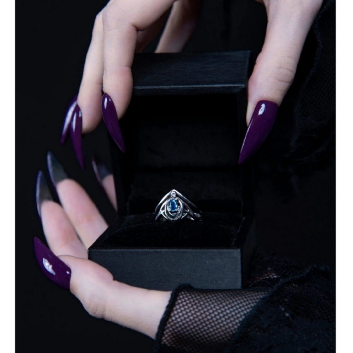 Mirror Stainless Steel Ring | Zenith Sky & Pale Blue Spinel Stones - Rogue + Wolf - Rings