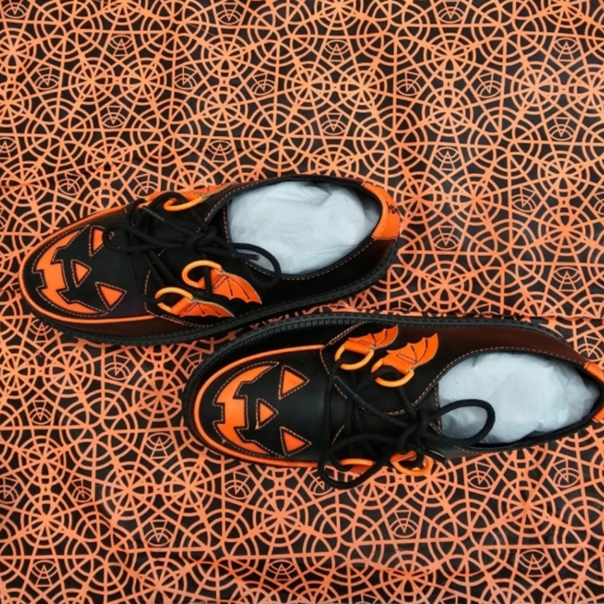 Halloween Edition Platforms | Super Creep Low Jack | Black Orange - Strangecvlt - Shoes