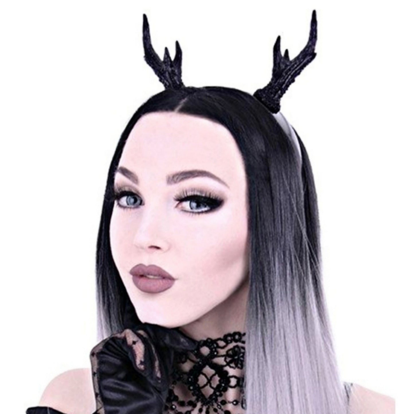 Gothic Headpiece | Black Antlers Headband Occult Cosplay Rituals Gathering - Restyle - Headbands