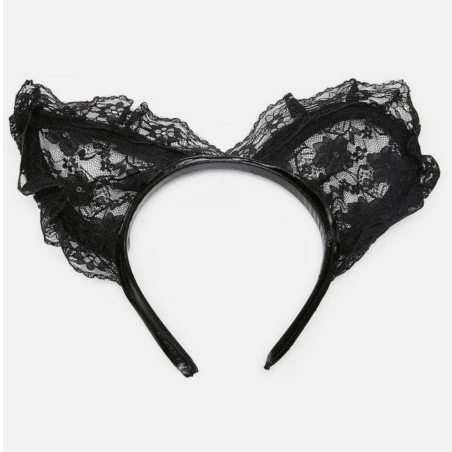 Lacey Cat Ears Headband | Attack Mode | Black Floral Cat Headband - Starline - Headbands