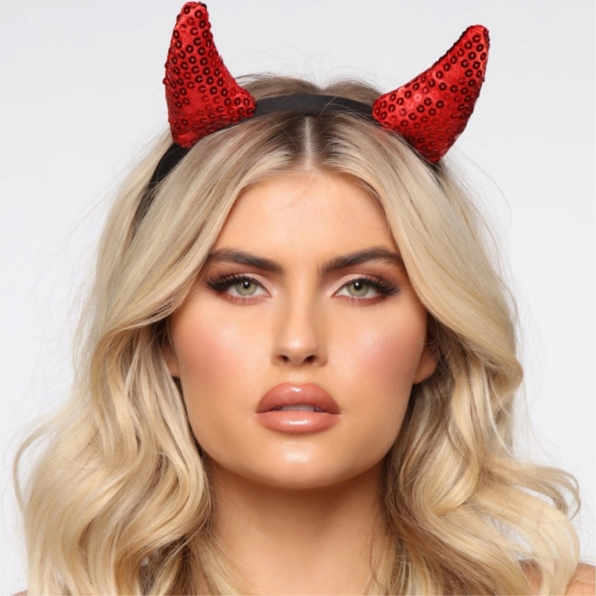 Sequins Devil Horns Headband | Sparkly Red Devil Horns Head Piece Accessory - Fashion Nova - Headbands
