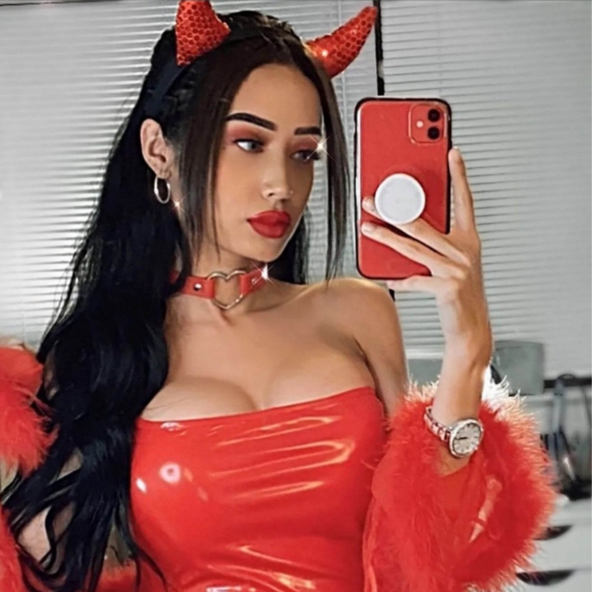 Sequins Devil Horns Headband | Sparkly Red Devil Horns Head Piece Accessory - Fashion Nova - Headbands