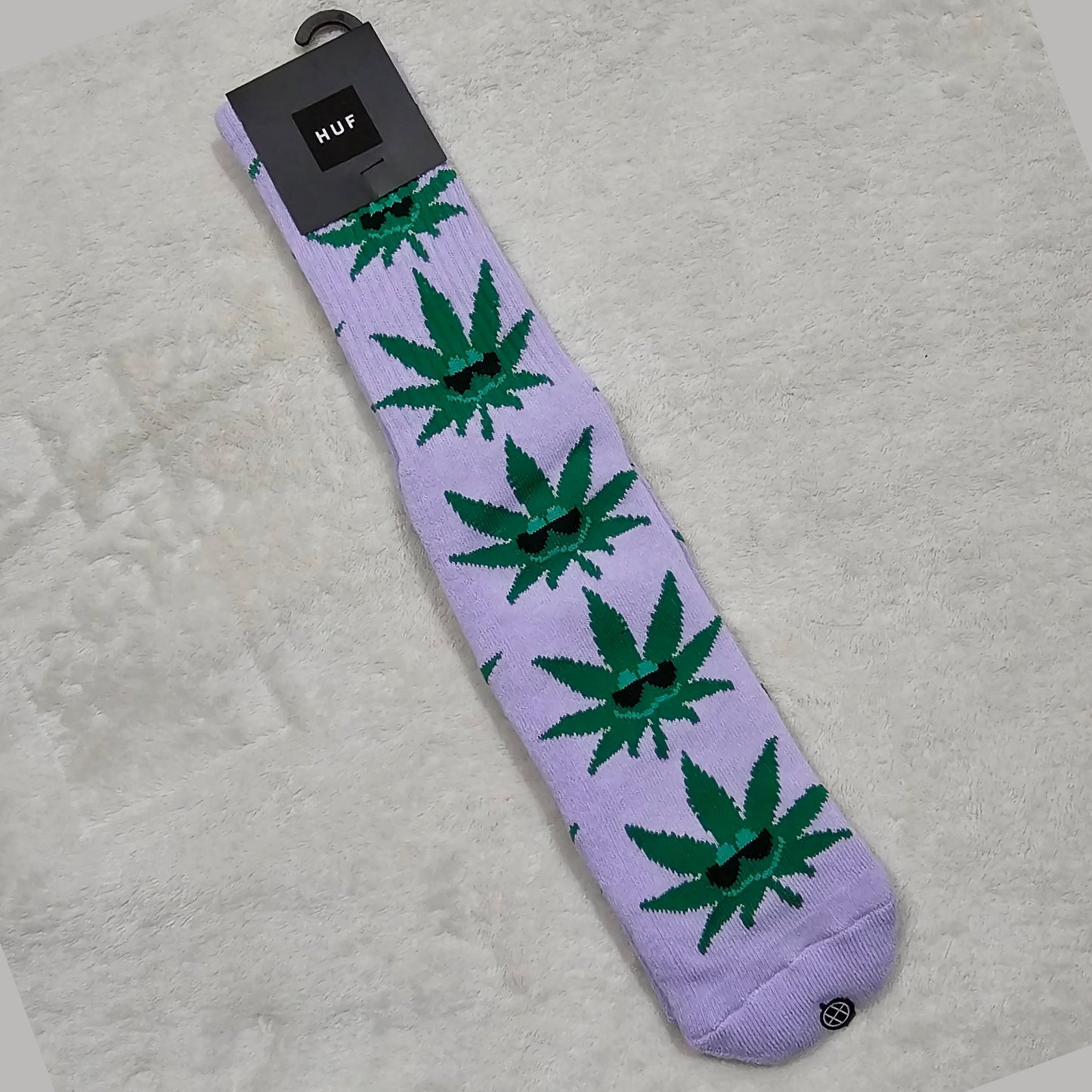 Green Buddy Vacay Socks | Time to Chill Weed Leaf Graphic Cotton - HUF - Socks