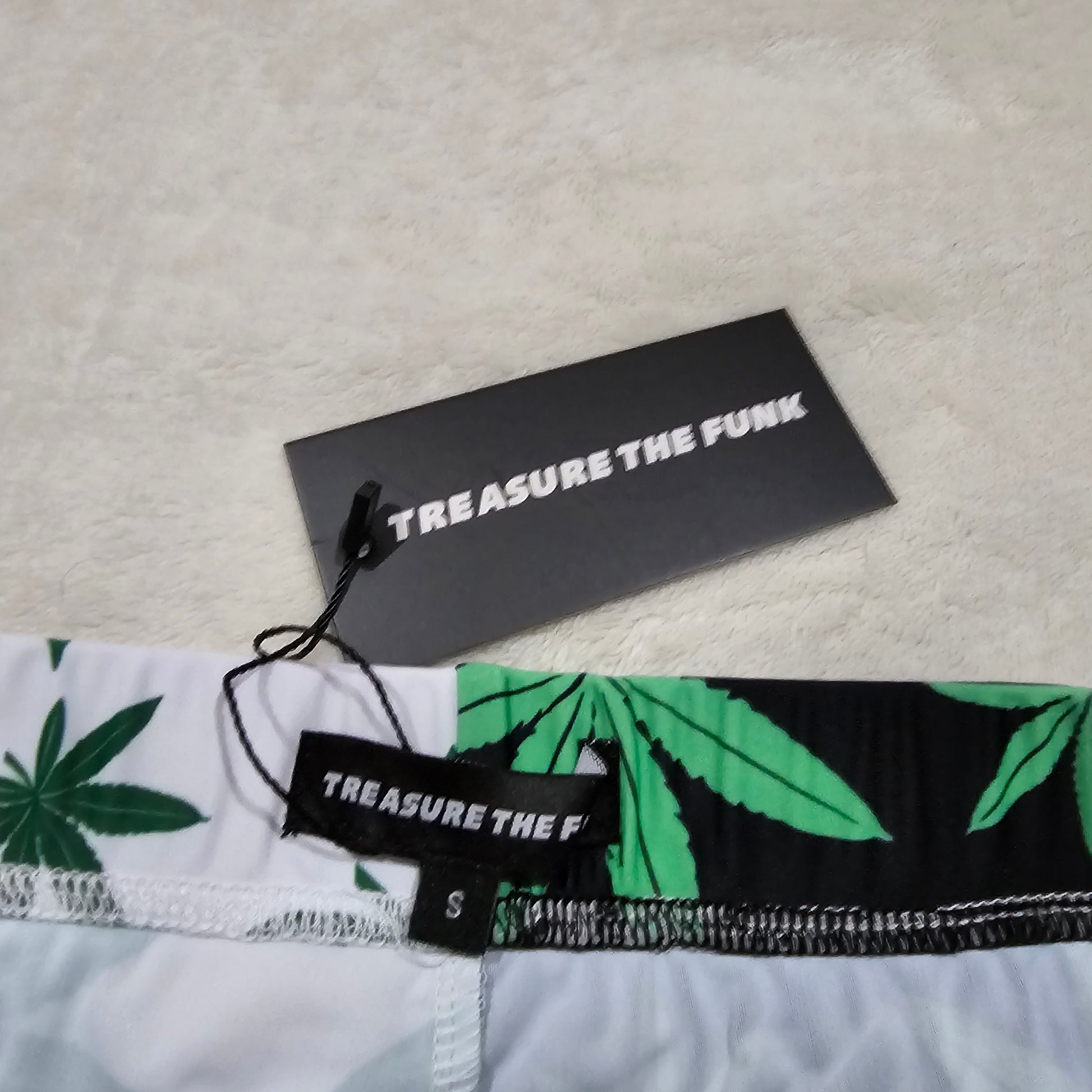 Half 420 Shorts | Expand Your Mind | High Rise Split Color Design - Treasure The Funk - Shorts