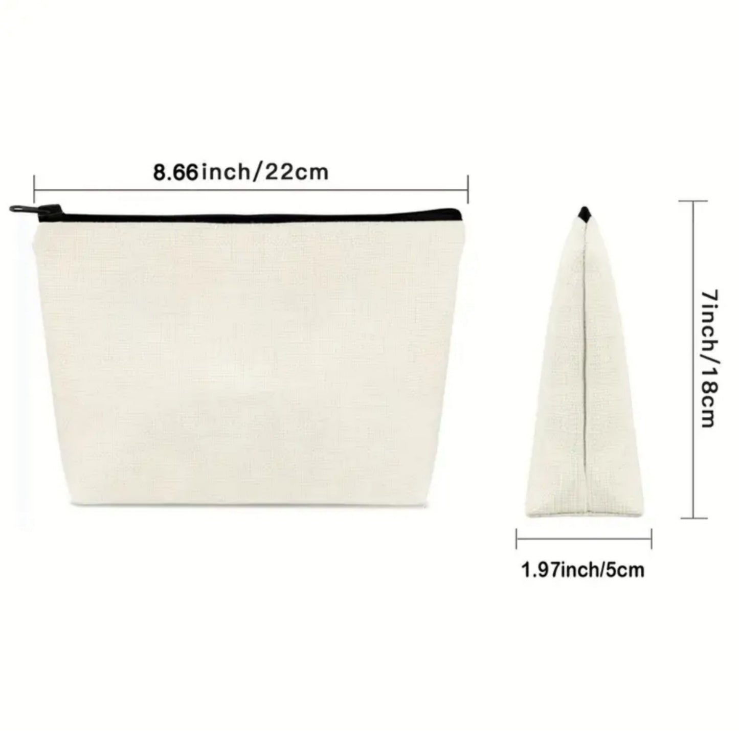 Lock Top "Makeup" Bag | Flat Bottom Canvas Strong High Quality - A Gothic Universe - Bags