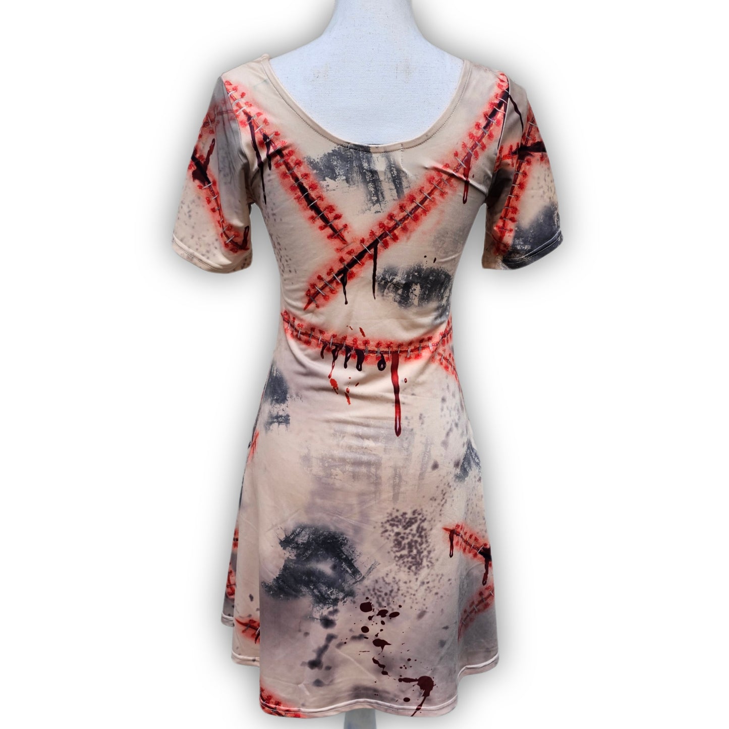 Zombie Stitch Dress | Horror High | Bloody Mini Dress - Trickz N Treatz - Dresses