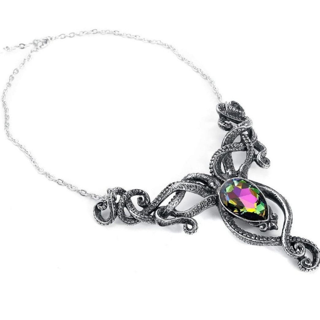 Kraken Necklace | Volcano Effect Austrian Crystal - Alchemy Gothic - Necklaces