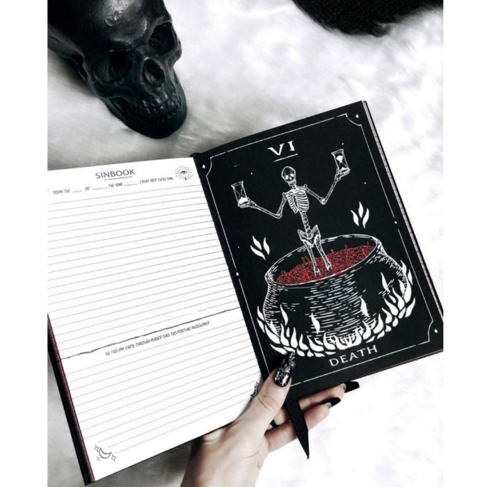 Sinbook | Hard Cover Illustrated Journal | 150 Pages Bury Your Sins - Rogue + Wolf - Journals