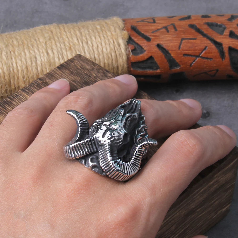 Sorath's Rebellion Skull Ring | Forged in Darkness, Worn with Rebellion - A Gothic Universe - Rings