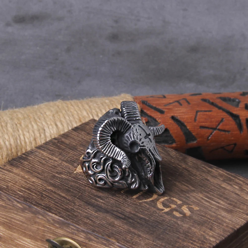 Sorath's Rebellion Skull Ring | Forged in Darkness, Worn with Rebellion - A Gothic Universe - Rings