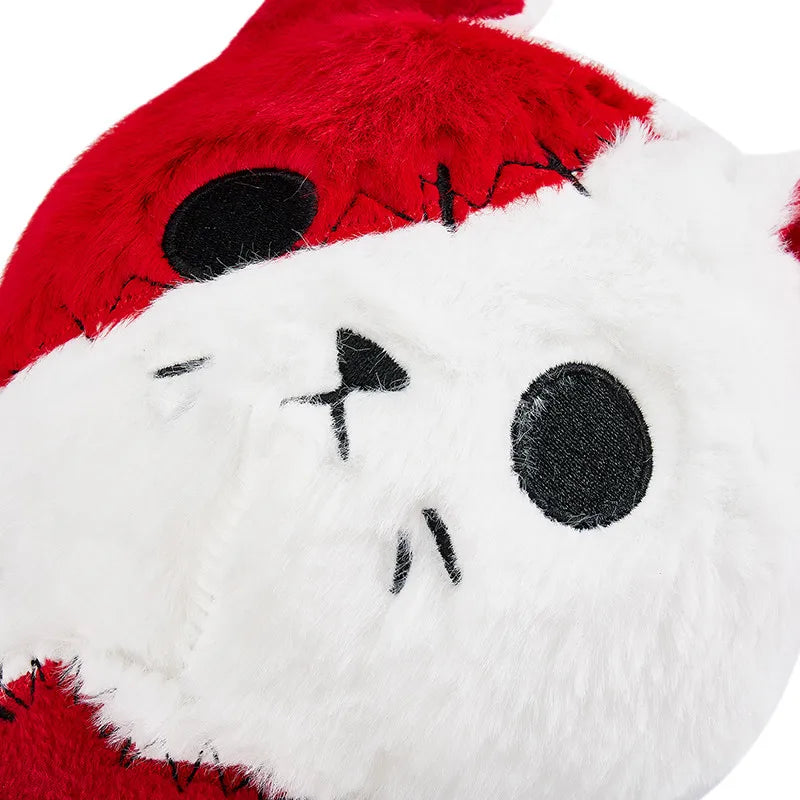 Crimson Kitty Plushie | Punk Passion, Stitched in Red and Pink - A Gothic Universe - Plushies