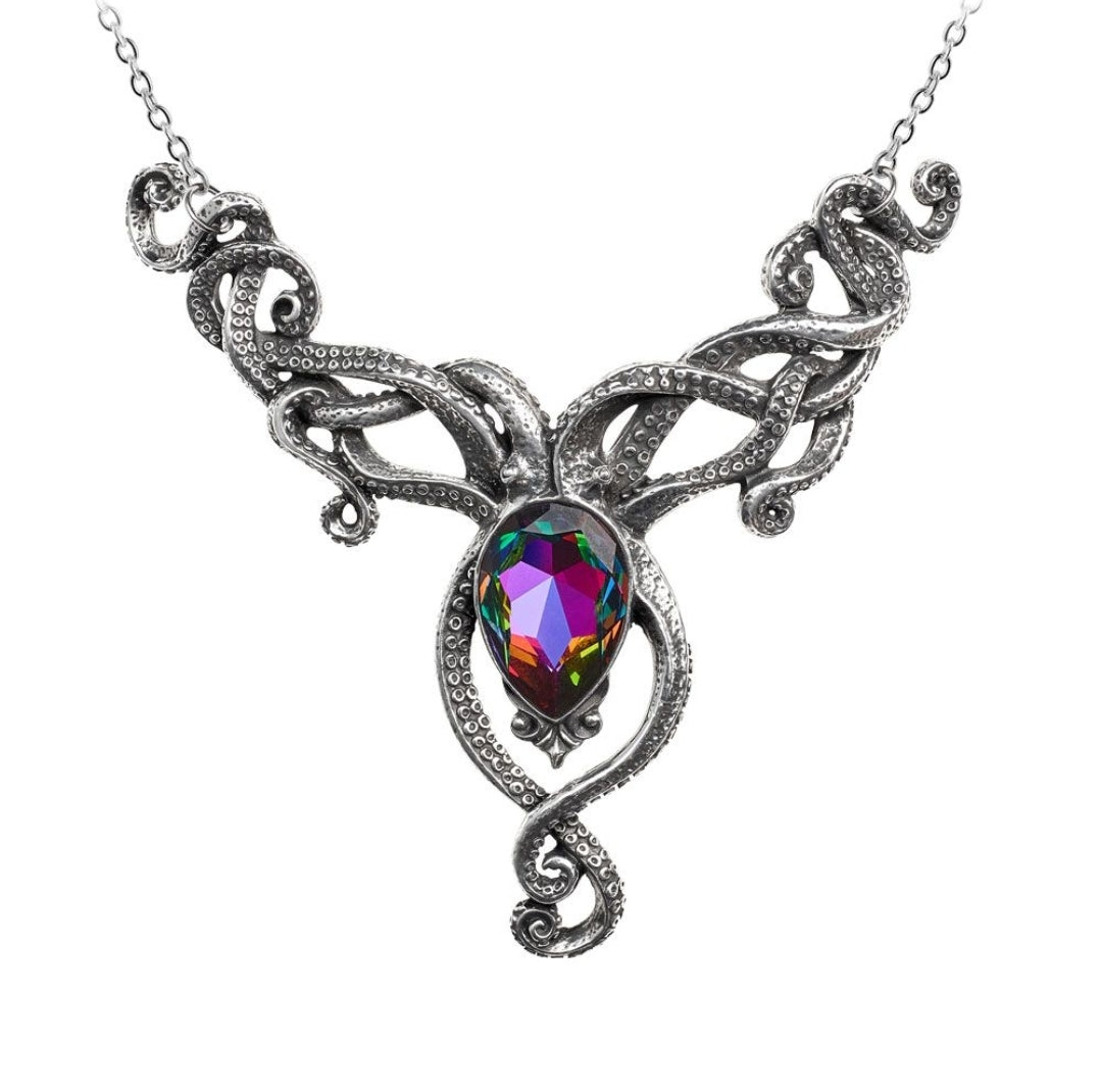 Kraken Necklace | Volcano Effect Austrian Crystal - Alchemy Gothic - Necklaces