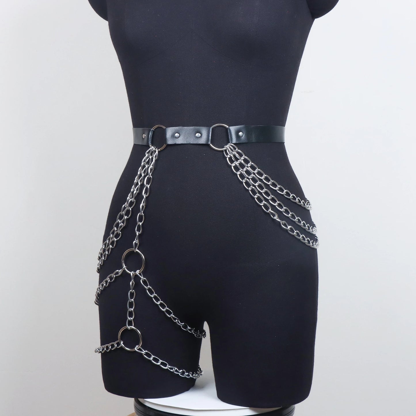 Phantom Veil Thigh Harness | Veil in Mystery, Adorn in Darkness - A Gothic Universe - Belts