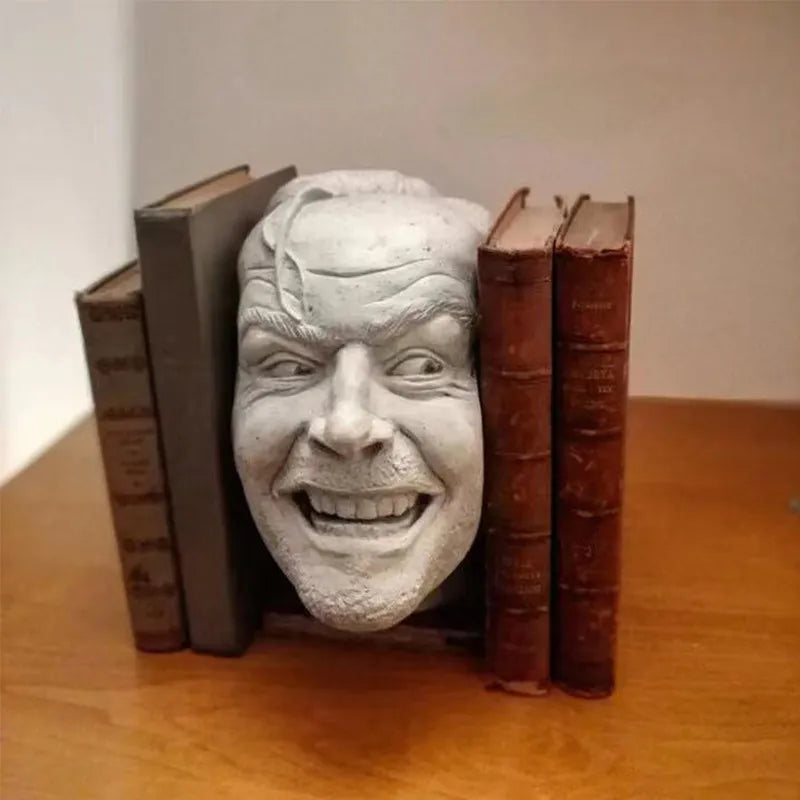 Novelty Book End | Here's Johnny | High Quality Resin Horror Statue Home Decor - A Gothic Universe - Bookends