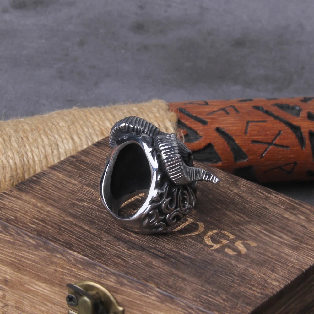 Sorath's Rebellion Skull Ring | Forged in Darkness, Worn with Rebellion - A Gothic Universe - Rings