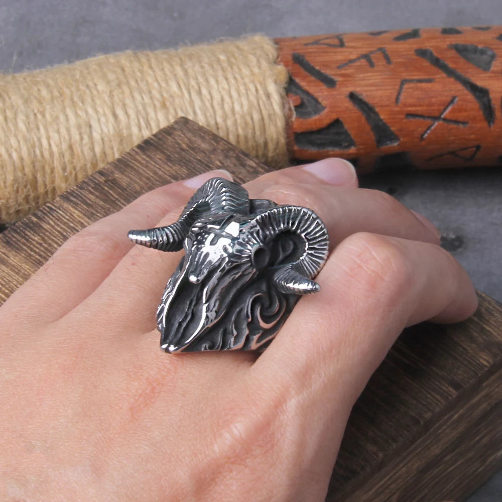 Sorath's Rebellion Skull Ring | Forged in Darkness, Worn with Rebellion - A Gothic Universe - Rings