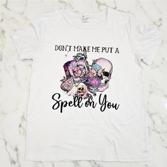 Women's Bright White I Put A Spell On You Graphic Tee - A Gothic Universe - Shirts