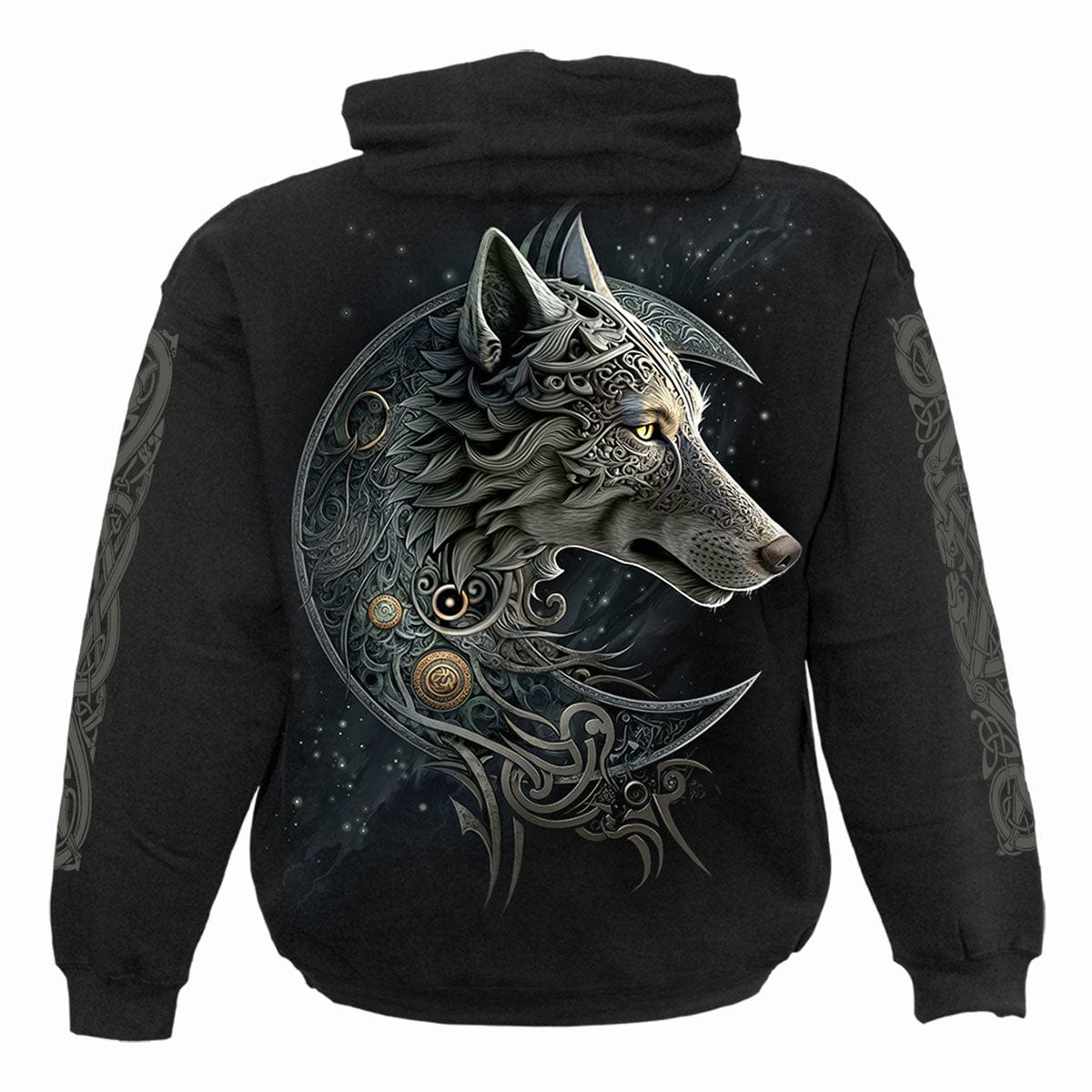 CELTIC WOLF - Hoody Black -  - Hoodies