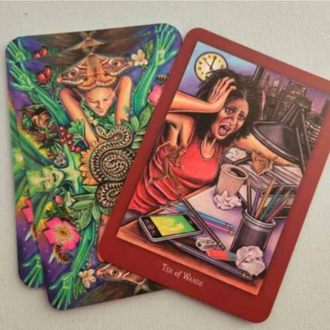 Tarot Deck | Everyday Enchantment Tarot Set | Finding Magic In Life - Red Feather - Tarot Cards