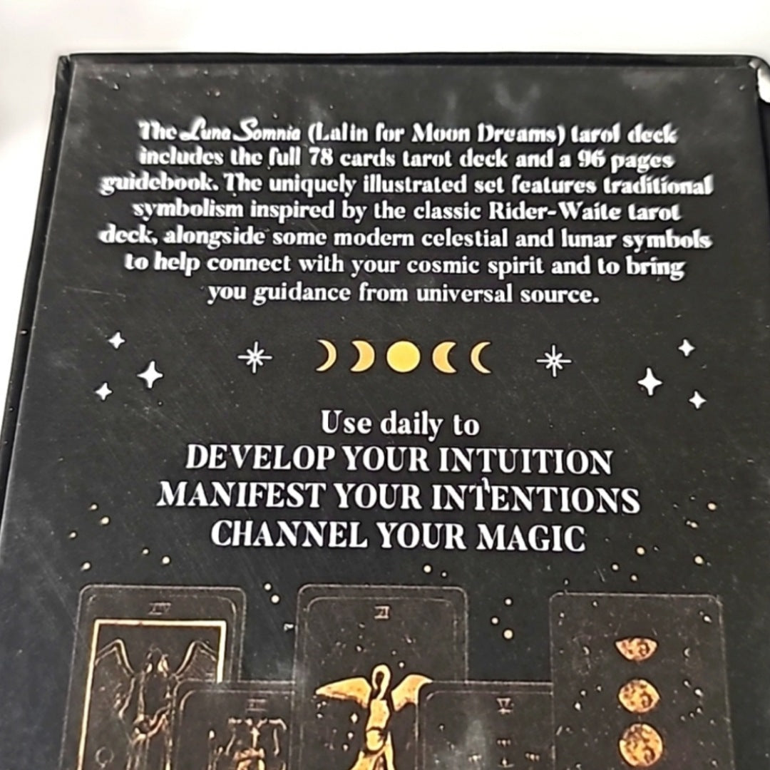 Tarot Deck & Guide Book | Divination Tool Witches Psychics, Beginners - Luna Somnia - Tarot Cards