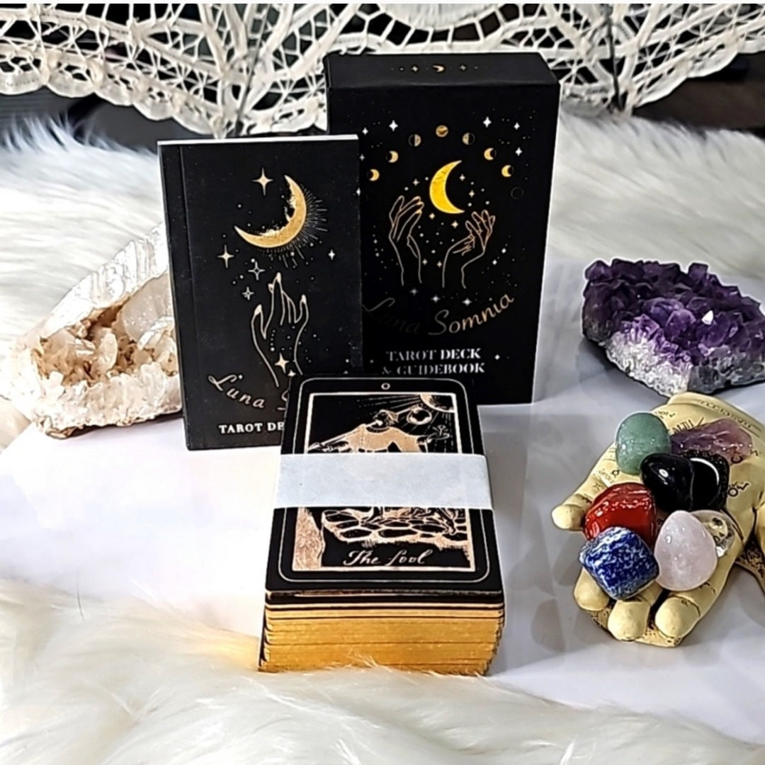 Tarot Deck & Guide Book | Divination Tool Witches Psychics, Beginners - Luna Somnia - Tarot Cards