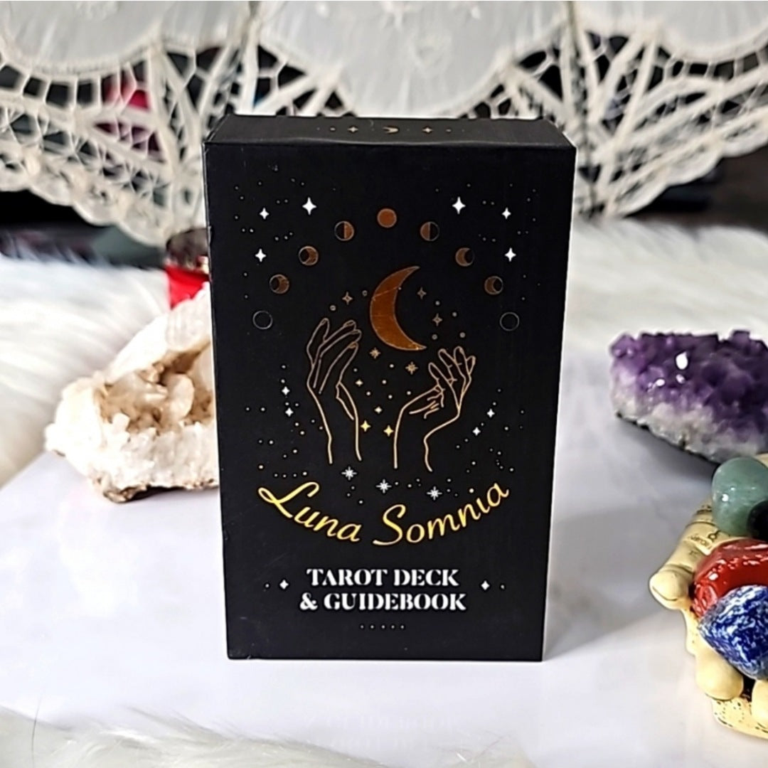 Tarot Deck & Guide Book | Divination Tool Witches Psychics, Beginners - Luna Somnia - Tarot Cards