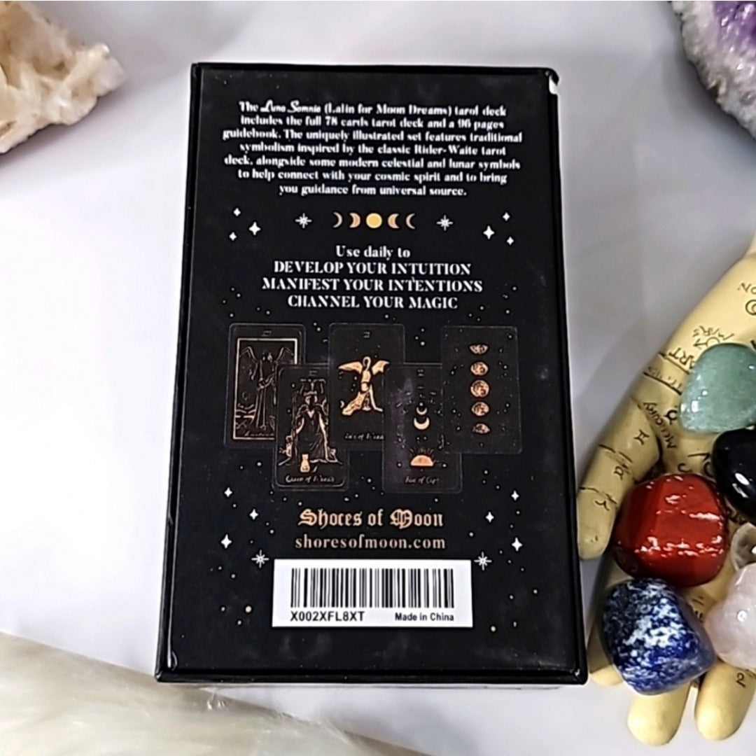 Tarot Deck & Guide Book | Divination Tool Witches Psychics, Beginners - Luna Somnia - Tarot Cards