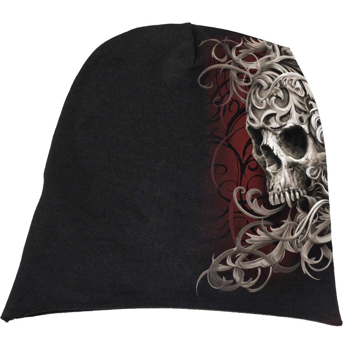 SKULL SHOULDER WRAP - Light Cotton Beanies Black -  - Beanies