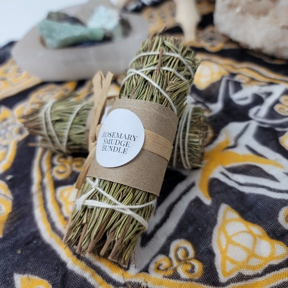 Rosemary Sage | Smudge/Cleanse Yourself & Your Home Set of Two w/Sack - A Gothic Universe - Smudging Sets