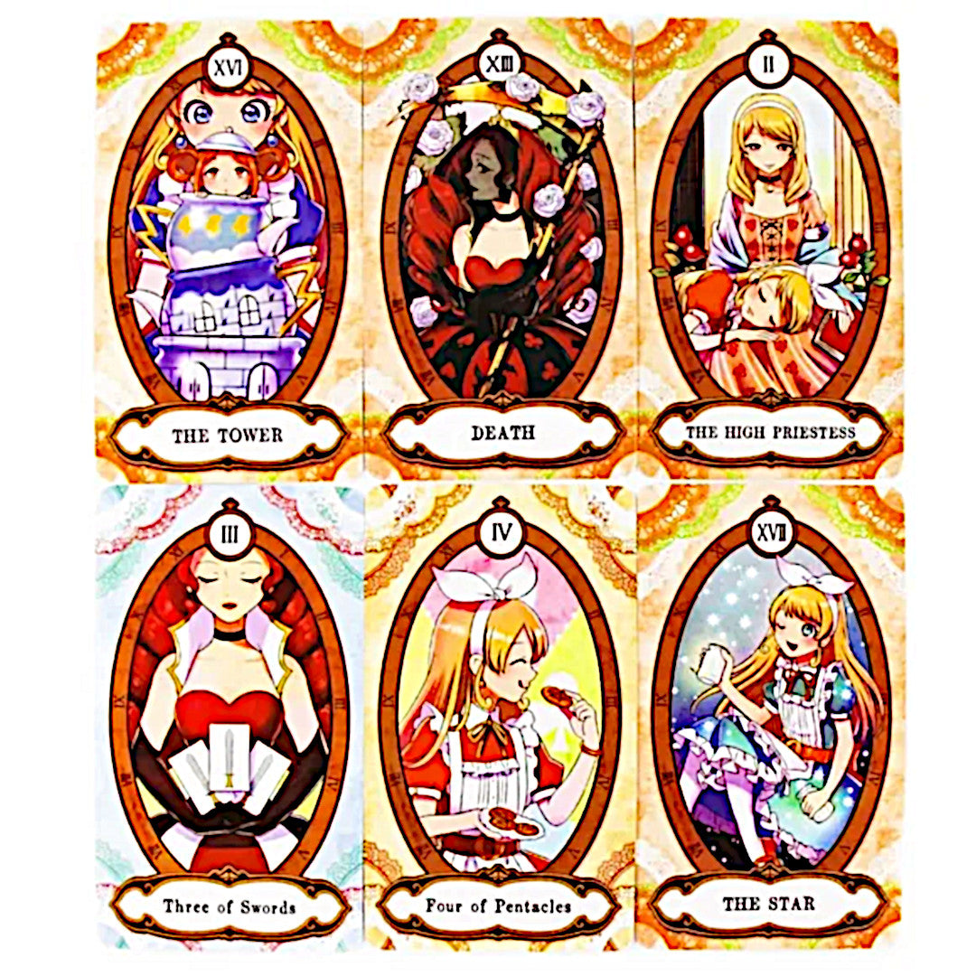 Alice in Luna's Tarot Deck | Bright Anime Design Divination Tool Tarot Cards - A Gothic Universe - Tarot Cards