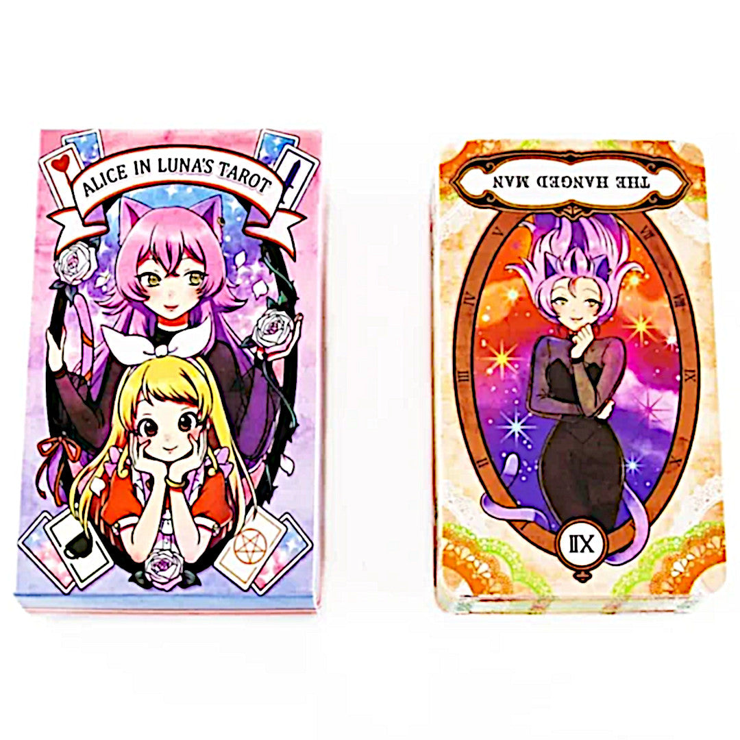 Alice in Luna's Tarot Deck | Bright Anime Design Divination Tool Tarot Cards - A Gothic Universe - Tarot Cards