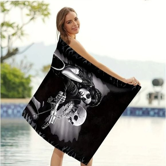 Ride Or Die Beach Towel | Premium Micro Fiber - A Gothic Universe - Beach Towels