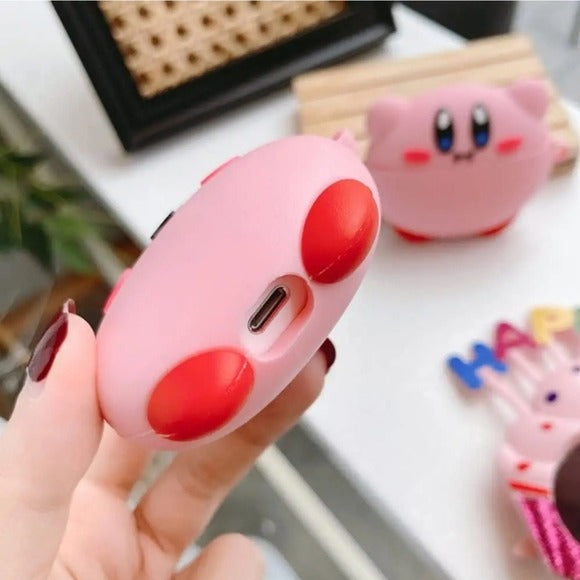 Kirby Pink Airpod Case | Airpods 3 (2021)/3rd Generation Case | Hanging Clip - A Gothic Universe - Airpod Cases