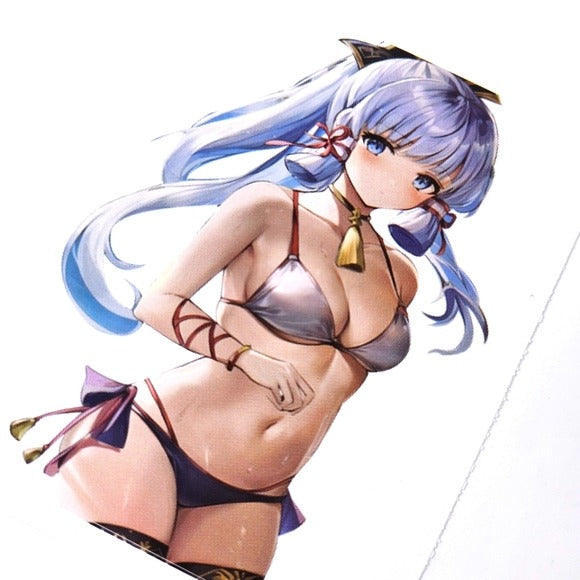 Genshin Impact Anime Decal |  Ayaka Let's Go For A Swim Waterproof Sticker - A Gothic Universe - Decals