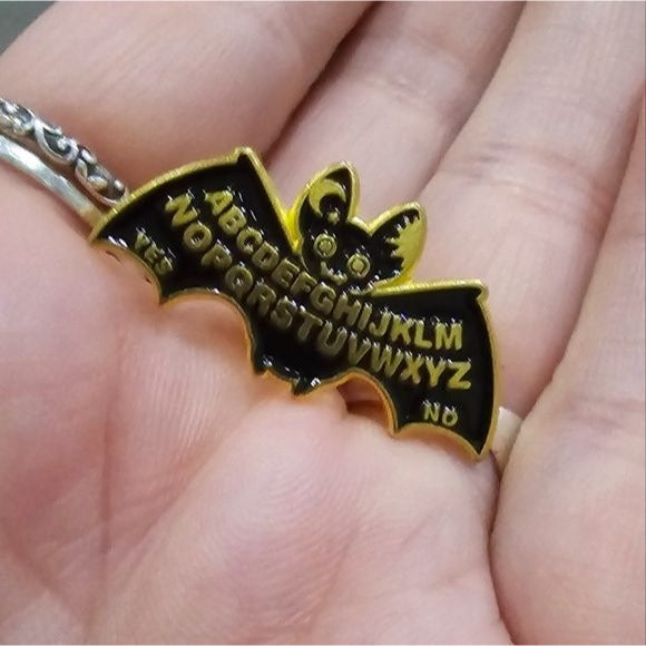 Metal Enamel Lapel Pin | Ouija Bat - A Gothic Universe - Lapel Pin