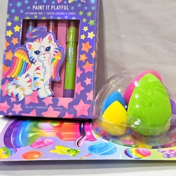 Lisa Frank Makeup Set | Beauty Sponge Set / Lip Crayon Set Limited Ed. - Morphe - Makeup